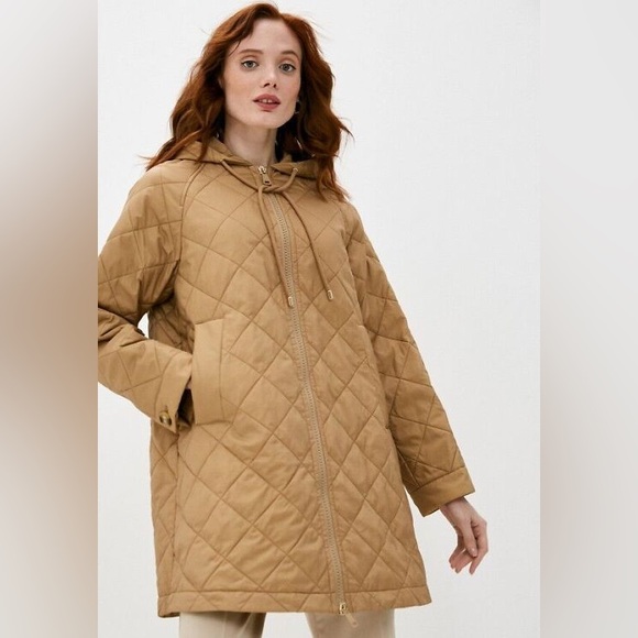 MaxMara Quilted Brown Puffer Jacket
